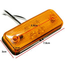 2Pcs 4 Led Side Marker Light Indicator Lamp Bus Truck Trailer Lorry Caravan