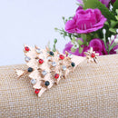 Christmas Brooch Christmas Tree Design Costume Jewellery Sparkly Crystal Ar