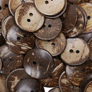 100PCs Brown Coconut Shell 2 Holes Sewing Buttons Scrapbooking 44mm(1-3/4") K7U1