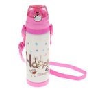 Kids Drinking Insulation Baby Straw Cup Kids School Bottle Pink