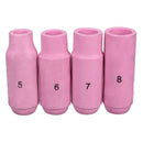 16pcs TIG Welding Machine Torch Stubby Gas Lens Kit Cup Collet Body Nozzle