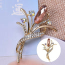 Fashion Crystal Flower Brooch Pin Collar Decoration Badge Corsage Jewelry Gi  Kw