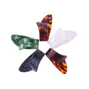 15pcs/set Celluloid Stainless Steel Finger Thumb Guitar Picks for Electric Bass