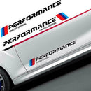2pcs Car Stickers M Performance Limited Edition Side Door Decals (Black)
