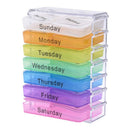 Medicine Weekly Storage Pill 7 Day Tablet Sorter Box Container Case Organiz
