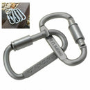 8 PCS Aluminum D-Ring Locking durable Strong and Light Large Carabiner Clip A2F4