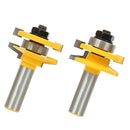 2pcs 1/2 Inch Shank High Hardness Rail and Stile Router Bits Ogee Woodworking
