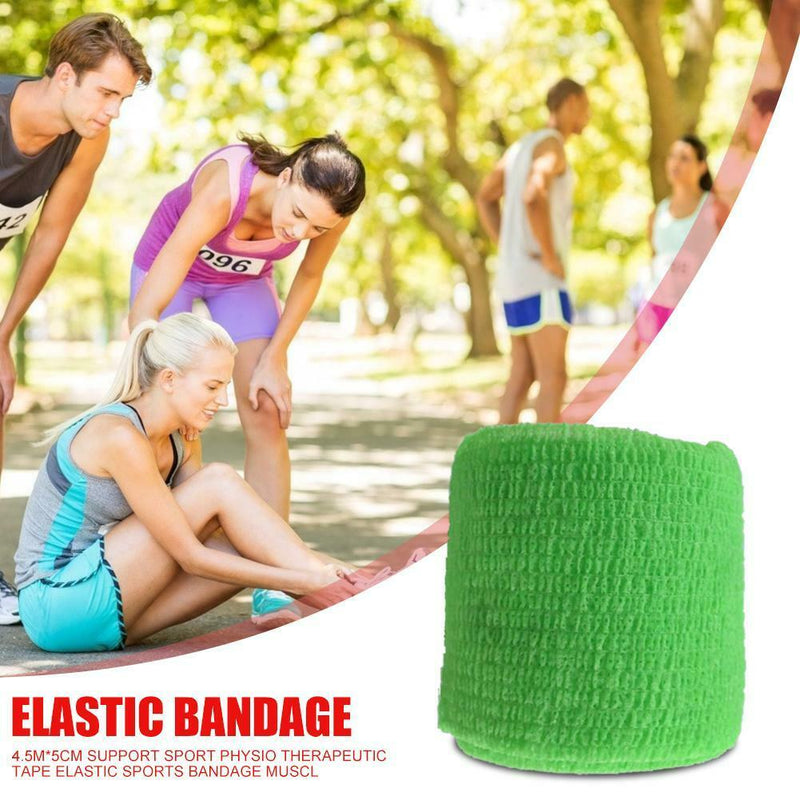 8x 4.5m First Aid Self Adhesive Elastic Bandage Tape for Knee Pads Finger Ankle