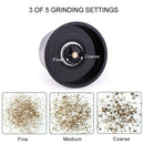 Salt And Pepper Mill Shakers, Stainless Steel Manual Sea Salt Mills, Adjust V7X6