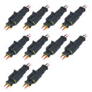 10Pcs 2Pin Way Car Waterproof Male Female Electrical Connector Plug Wire Ki Y2U1
