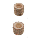 10 Pieces Tree Stump Candle Holder Tea Light Candlestick Church 5cm+6cm