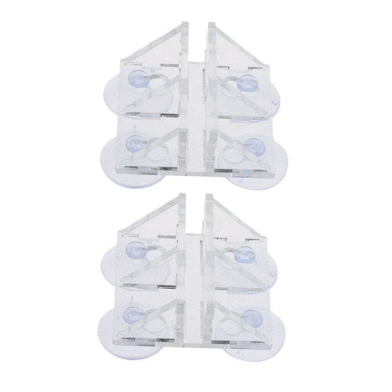 2pcs Aqua Fish Breeding Tank Dividers Suction Separator Fish Sheet Holder