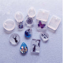 5Pcs Types Silicone Moulds Gem Charm Pendant DIY Molds Jewelry Making Tools ME