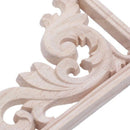 European Style Exquisite Classic Wood Carved Applique Furniture Home Door W N2S9