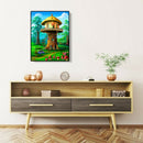 5D Diamond Painting DIY Tree Cottage Embroidery Cross Stitch Art Pictures A
