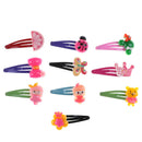 10pcs Cute Baby Kid Children Girls Cartoon Hair Pin Girl Clips Hairpin BowF9
