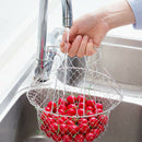 New Stainless Steel Telescopic High-quality Folding Frying Basket Filter BaSEAU