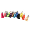 12 Pieces Colorful Velvet Tassel Charms Pendants For Bags Necklace Earrings