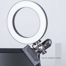 Clip-on Live Tricolor Selfie Ring Fill Light With Metal Clip