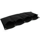 Non-woven Fabrics Horizontal Hanging Wall Garden 4 Pockets Planting Bags Se M1J9