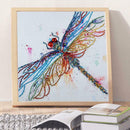 5D DIY Special Shaped Diamond Painting Dragonfly Cross Stitch Embroidery