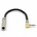 6.35 Female Mono to 3.5 Male Plug Jack Stereo Hifi Mic Audio Extension Cabl