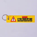 If You My Bike Keychain Embroidery Luggage Tag Key Chain_Ring
