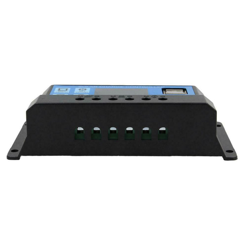 12V/24V LCD Auto Solar Charge Controller PWM Dual USB Output Charger (30A)