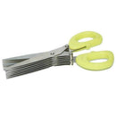 Stainless steel 5 layer kitchen scissors kitchen knives shredded cut herb S