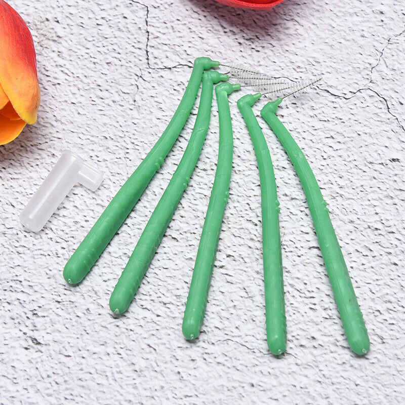 5Pcs Teeth Interdental Brushes Clean Tooth Floss Head Hygiene Dental Oral Ca Hn