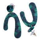 New Fashion Acrylic Hook Shaped Drop Earrings Women Geometric Statement Dan