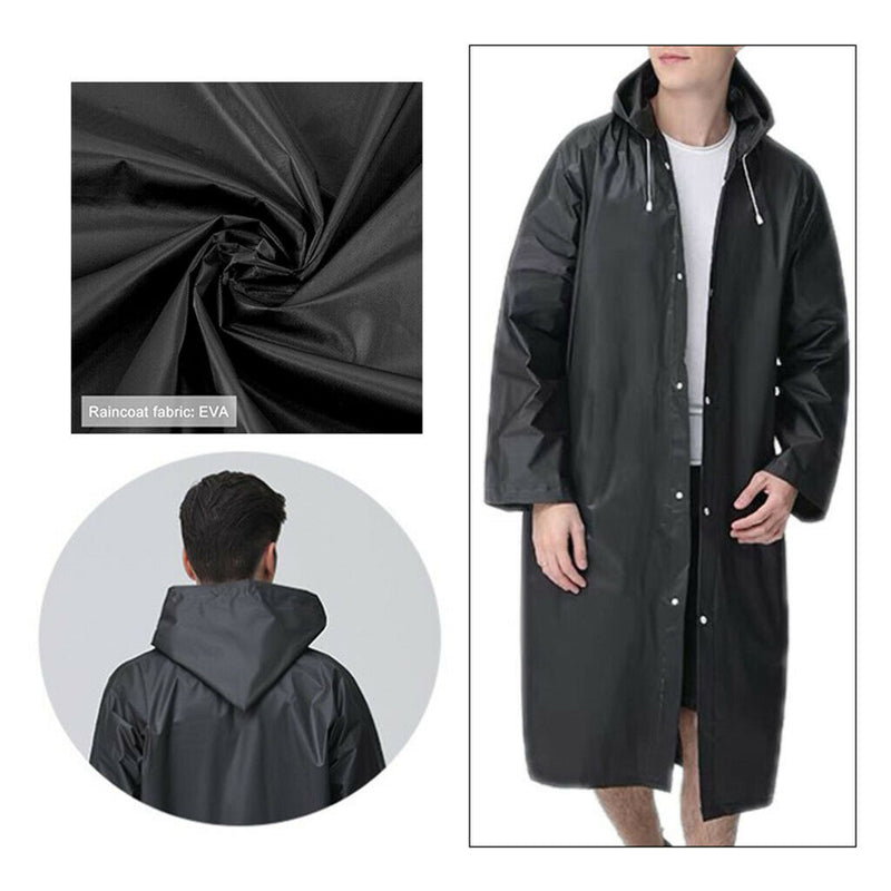 Women Mens Lightweight Outdoor Waterproof Raincoat Poncho Portable Packable Rain