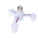 1Pc E27 Light Lamp Bulb Adapter Holder Converter Socket Base Splitter 3 in 1F Ew