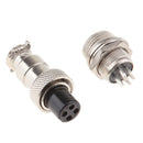 GX12 4 Pins Metal Waterproof Aviation Connector Plug & Socket