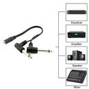 3.5mm Mini 1/8 inch TRS Stereo Female Jack to Dual 1/4 6.35mm Male Plug Mon