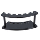 Office Desk Black Plastic 6 Position Pen Pencil Holder Stand Y1A5