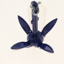 Solid Grapnel Folding Anchor for Kayak Fishing with Anti-rust Blue Coating