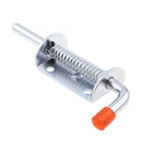 Metal Lock Barrel Bolt Spring Loaded Latch 5.8INCH Long W/ Grip Heavy Duty