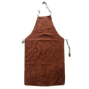 Welder Apron Heat Insulation Welding Artificial Cowhide Brown 95x65cm