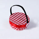 Plaid Grids Needle Sewing Pin Cushion Wrist Strap Tool Button Holder 60 x 30 mmn