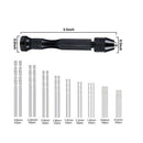 37 IN 1 Micro Hand Drill Precision Pin Vise Twist Bits Set Woodworking Tool Kit