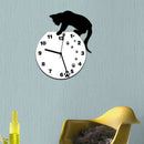 1X(Wall Stickers Wallstickers Cute Footprints Acrylic Clock Modern Home Dec