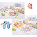 Babies Kids Bibs Catoon Scarf Bandana Dribble Feeding Saliva Handkerchief Towels