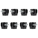 4Pcs Aluminum Hex Hose Finisher Clamp with Screw Band Hose End Cover 6AN