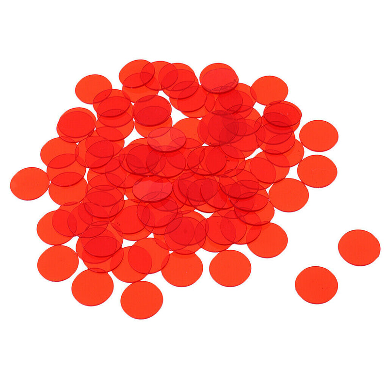 300Pcs Plastic 19mm Bingo Chips Markers for Bingo Game Poker Cards Kids Counters
