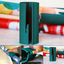 Present Packing Wrapping Paper Roll Cutter Cutting Tool Safe 13x5.5cm Green