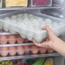 Clear 34 Grid Single-Layer Egg Box Basket Organizer Plastic Egg Food Contai A9P3