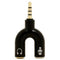 3.5mm Audio Jack to Headphone and Microphone U Splitter Converter Adapt NWH