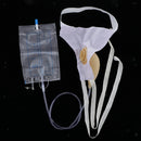 2 Pieces Men Urinal Pee Holder Bag Collector Incontinent Aid 1000ml Bladder