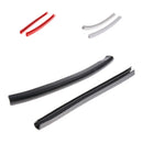 2Pcs Skateboard Longboard Nose Guard Guard Edge Protection Rubber Strip Black